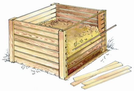 DIY Recycled, Wooden Compost Bin Image